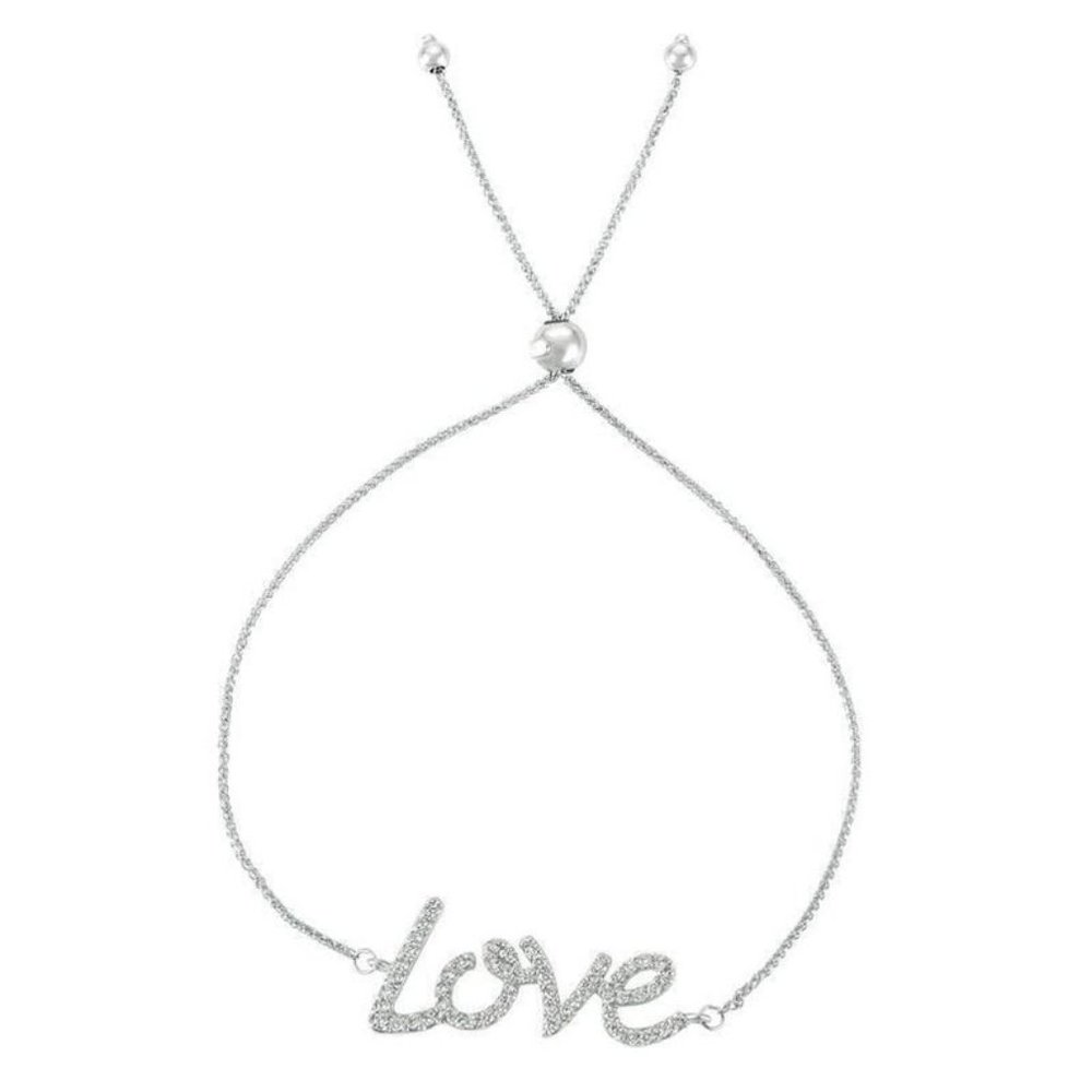 0.50 Carat Diamond Bolo Love Bracelet